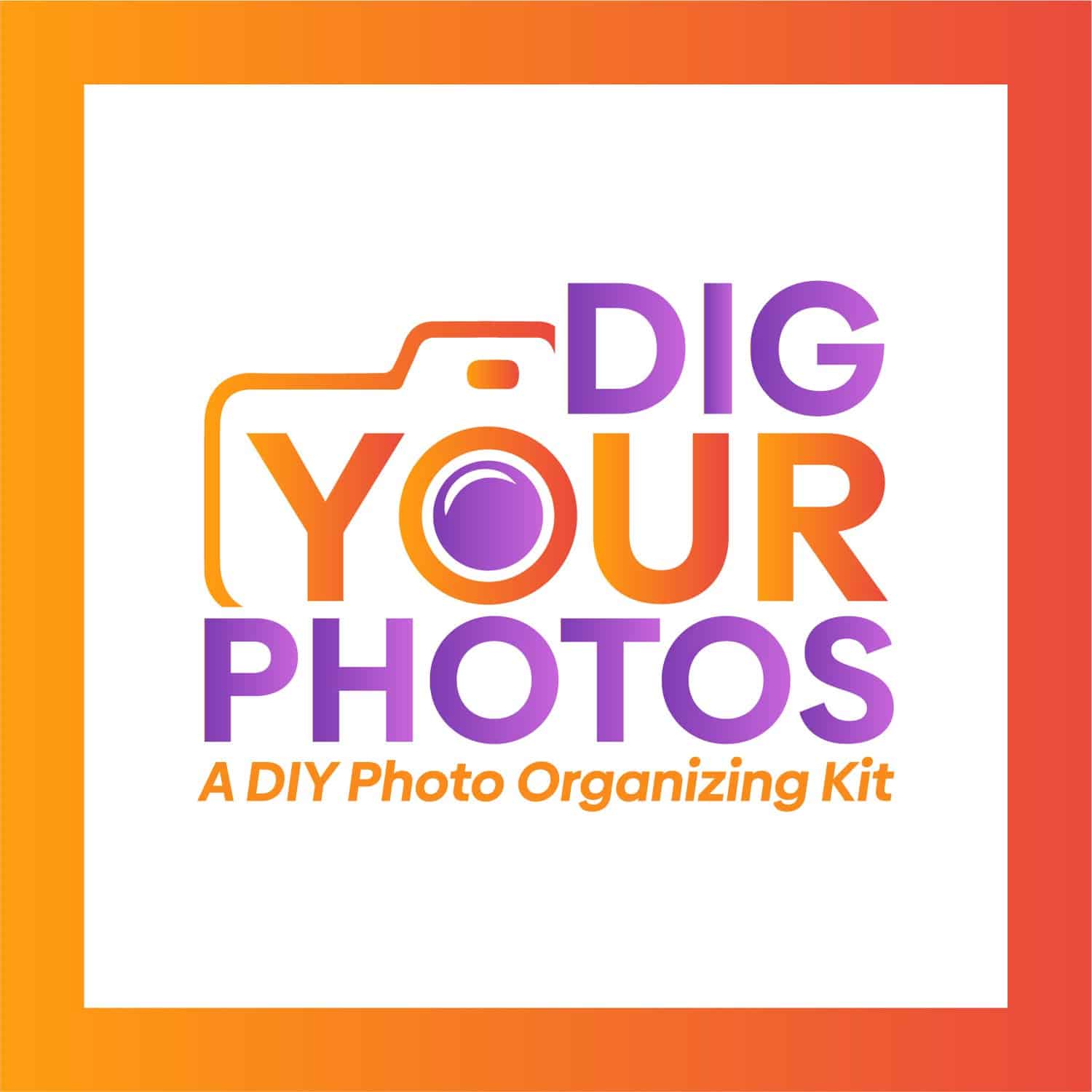 Dig your photos. A DIY Photo Organizing Kit